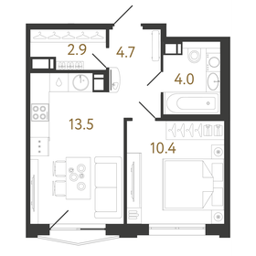 42 м², 1-комнатная квартира 8 800 000 ₽ - изображение 82
