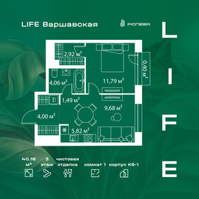 Квартира 40,2 м², 1-комнатная - изображение 1