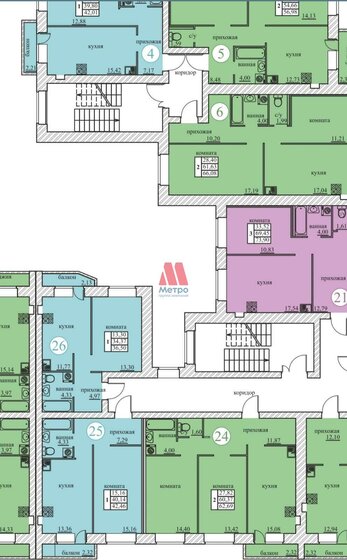 36,5 м², 1-комнатная квартира 3 285 000 ₽ - изображение 1