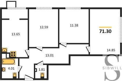 79,2 м², 4-комнатная квартира 10 250 000 ₽ - изображение 124