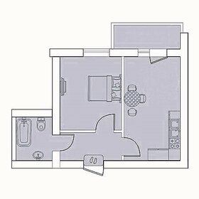 37,3 м², 1-комнатная квартира 3 199 900 ₽ - изображение 44