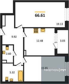 62,9 м², 2-комнатная квартира 9 500 000 ₽ - изображение 33