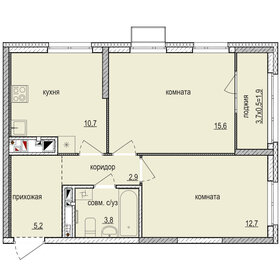 52,7 м², 2-комнатная квартира 5 200 000 ₽ - изображение 79