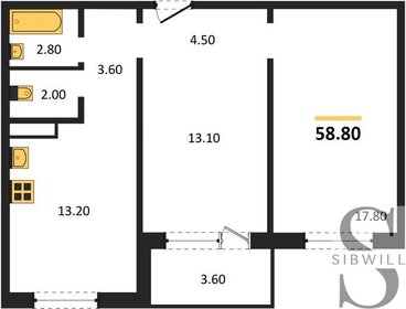 50 м², 2-комнатная квартира 5 900 000 ₽ - изображение 94