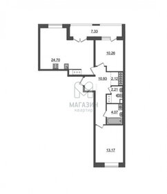 Квартира 67,5 м², 2-комнатная - изображение 1