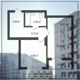 38 м², 1-комнатная квартира 5 500 000 ₽ - изображение 72