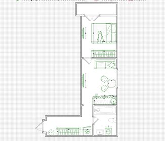 Квартира 35 м², 1-комнатная - изображение 1