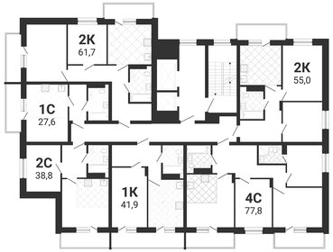 44 м², 2-комнатная квартира 25 000 ₽ в месяц - изображение 48