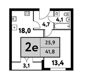 54,3 м², 2-комнатная квартира 27 022 576 ₽ - изображение 24