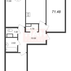 Квартира 71,5 м², 3-комнатная - изображение 4