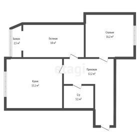 Квартира 67 м², 2-комнатная - изображение 1