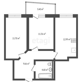 Квартира 51,5 м², 2-комнатная - изображение 1