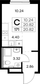 26 м², квартира-студия 2 250 000 ₽ - изображение 84