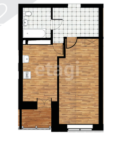 Квартира 47,8 м², 1-комнатная - изображение 1