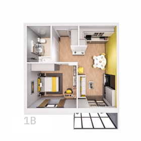 47 м², 1-комнатная квартира 6 810 374 ₽ - изображение 41