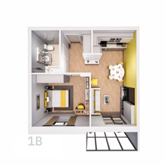 Квартира 47,6 м², 1-комнатная - изображение 2