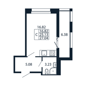 Квартира 27 м², студия - изображение 4