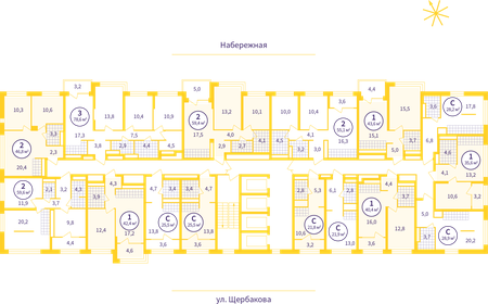 53,3 м², 2-комнатная квартира 5 450 000 ₽ - изображение 89