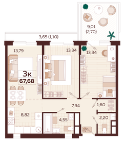 152,6 м², 4-комнатная квартира 25 636 000 ₽ - изображение 65