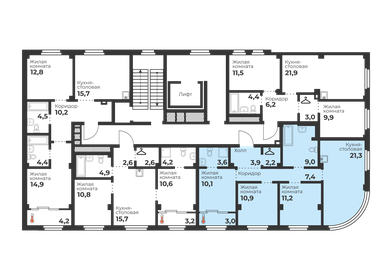 143 м², 5-комнатная квартира 13 200 000 ₽ - изображение 64
