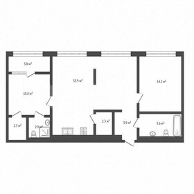 Квартира 80 м², 2-комнатная - изображение 1