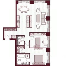 Квартира 91,2 м², 3-комнатная - изображение 1