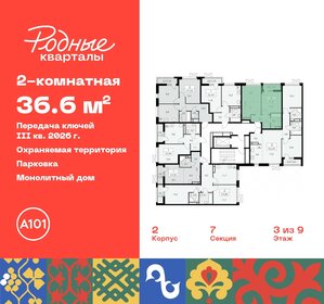 Квартира 36,6 м², 2-комнатная - изображение 2