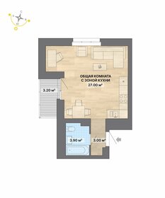 Квартира 37,1 м², 1-комнатная - изображение 1