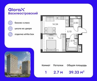 42,6 м², 1-комнатная квартира 12 509 999 ₽ - изображение 38