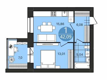 43 м², 2-комнатная квартира 2 980 000 ₽ - изображение 94