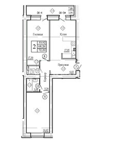 Квартира 72,2 м², 2-комнатная - изображение 1