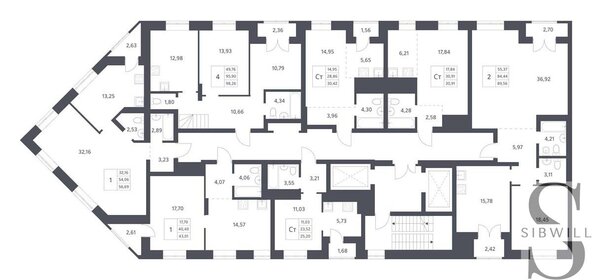 38,9 м², 1-комнатная квартира 4 730 000 ₽ - изображение 79