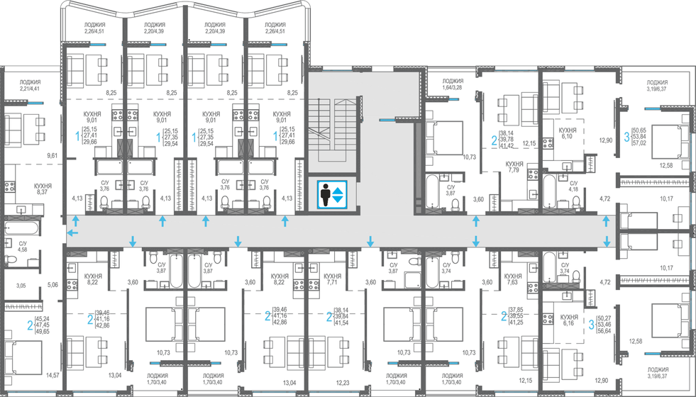 68,6 м², 3-комнатная квартира 8 500 000 ₽ - изображение 87