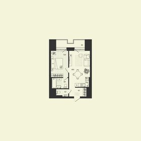 Квартира 46,4 м², 2-комнатная - изображение 1