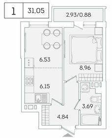 27 м², квартира-студия 5 500 000 ₽ - изображение 73