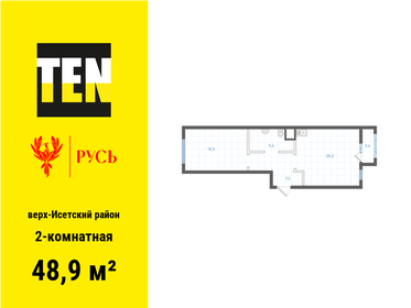 43,6 м², 2-комнатная квартира 4 800 000 ₽ - изображение 142