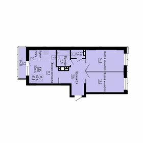 Квартира 61,8 м², 3-комнатная - изображение 1