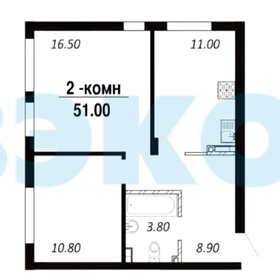 Квартира 51 м², 2-комнатная - изображение 4