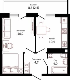 29,2 м², 1-комнатная квартира 5 548 000 ₽ - изображение 26