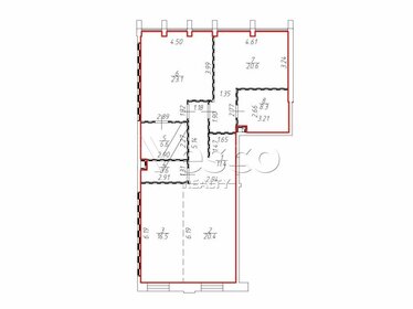 Квартира 110,5 м², 3-комнатная - изображение 1