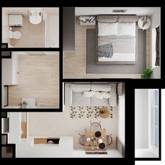 Квартира 36,3 м², 1-комнатная - изображение 3