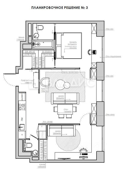 61,2 м², 2-комнатная квартира 26 300 000 ₽ - изображение 24