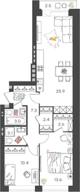 50,3 м², 2-комнатная квартира 3 970 000 ₽ - изображение 9