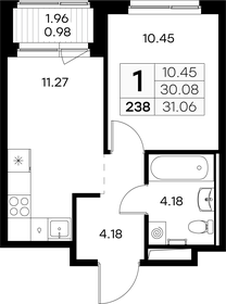 31,2 м², 1-комнатная квартира 4 969 999 ₽ - изображение 12
