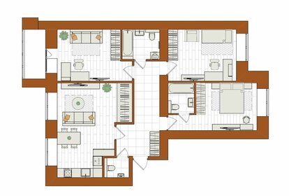 Квартира 94,8 м², 4-комнатная - изображение 1