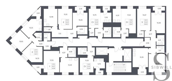 38,9 м², 1-комнатная квартира 4 730 000 ₽ - изображение 74