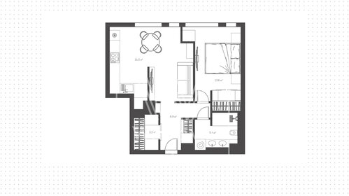 Квартира 48,8 м², 1-комнатная - изображение 1