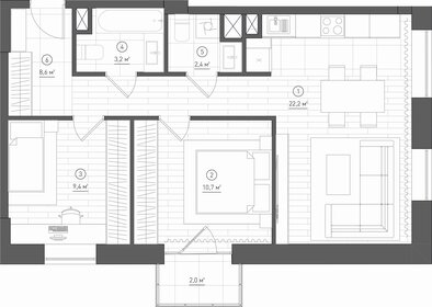 96 м², 3-комнатная квартира 28 700 000 ₽ - изображение 102