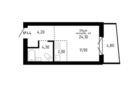 20 м², квартира-студия 3 850 000 ₽ - изображение 116