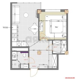 Квартира 50 м², 1-комнатная - изображение 1